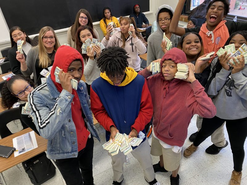 dec2019_ndhs_money Students in Ignite MindShift program learning about the magic of compound interest, budgeting basics, importance of saving, and avoiding credit card debt as part of our Money Mindset module. 75% of students completing our course are confident that they now know what it takes and that they will be a millionaire!